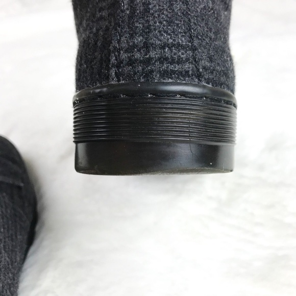 Dr. Martens Men's Gray Grey Felted Wool Boots - Picture 6 of 8